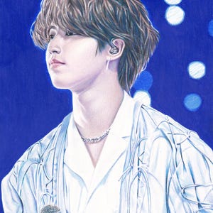 Straykids Han Jisung a5 drawing print