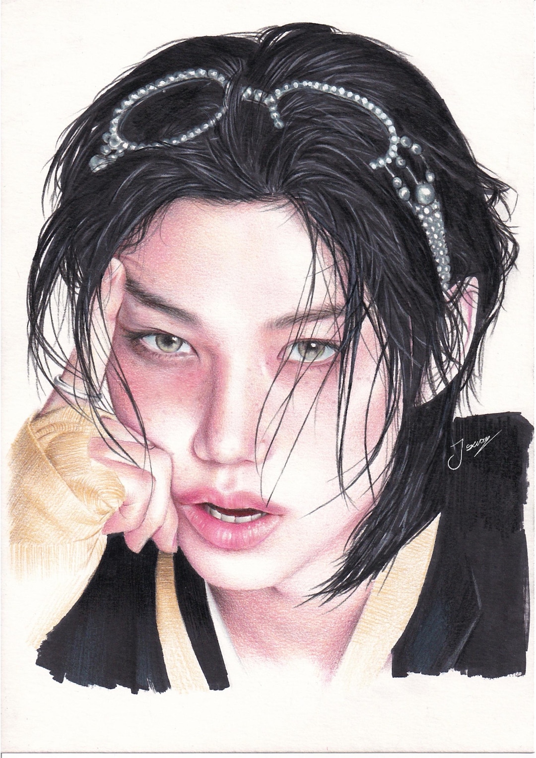 Straykids KARMA Felix A5 Drawing Print - Etsy