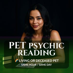 Leitura psíquica de animais de estimação, leitura de animais no mesmo horário, leitura de animais de estimação vivos ou falecidos, tarô para cães ou gatos, comunicador animal, leitura mediúnica de animais de estimação