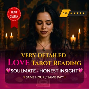 Same Hour Love Reading, soulmate en tweelingzieltarot, diep paranormaal inzicht, nauwkeurige tarotkaarten lezen, zeer gedetailleerd, levering op dezelfde dag
