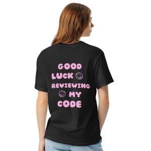 Tech Babes "Good Luck" Oversized Tee - Pink