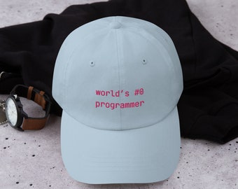 Tech Babes "World's #0 Programmer" Embroidered Baseball Hat