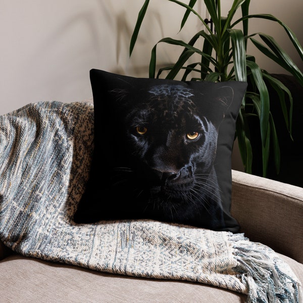 Panther Pillow Etsy