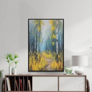 Designart Road In Beautiful Autumn Forest- Modern Forest Canvas Art PT13941-40-30 At - Foto 7