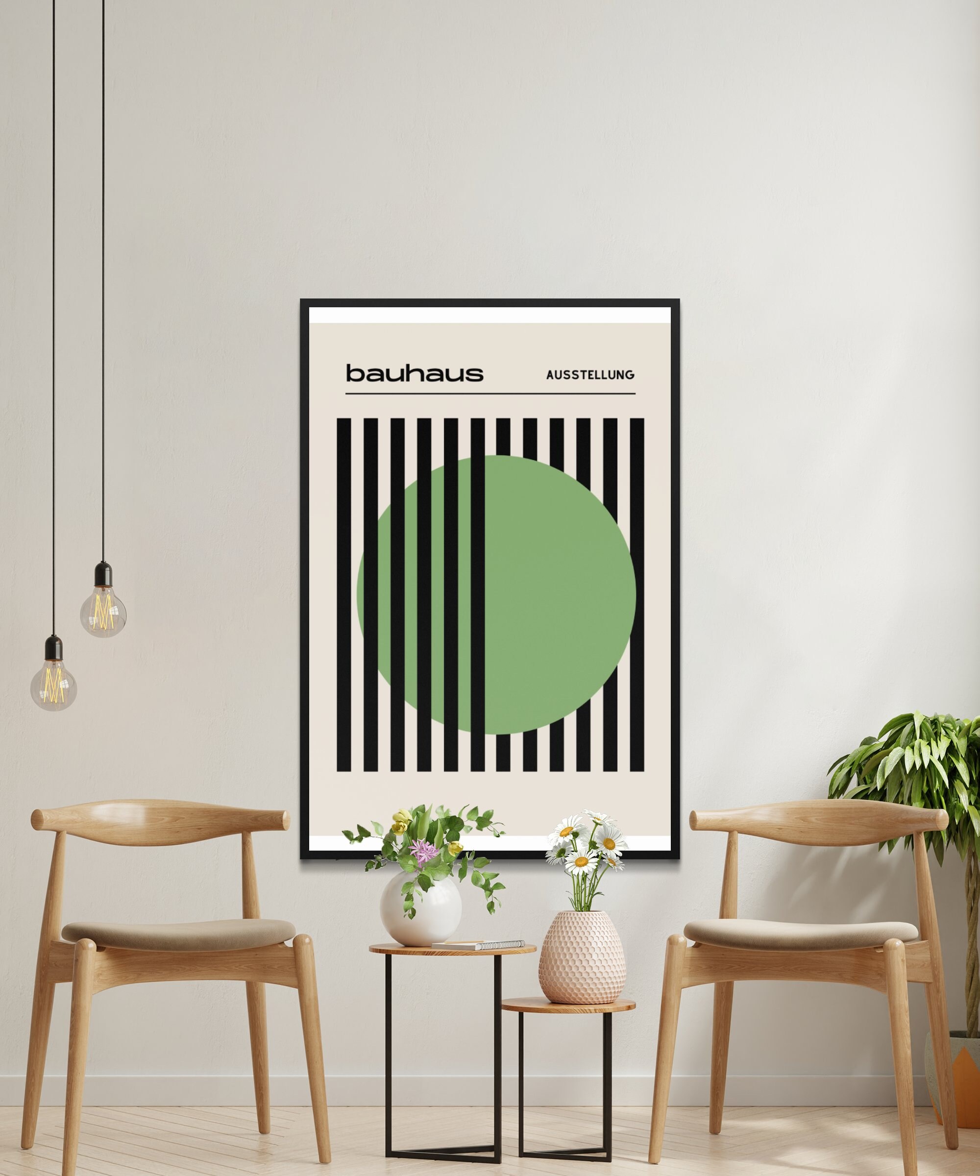 Bauhaus Exhibition Poster, Modernist Wall Art, Abstract Geometric Print ...