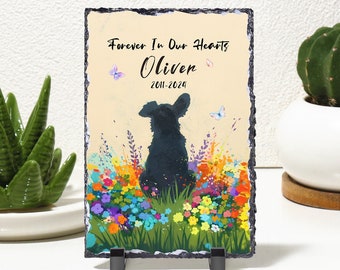 Dog Memorial Stone, Dog Loss Gift, Pet Memorial Garden Stone, Pet Memorial Stone,Pet Bereavement Gift, Personalized Pet Memorial Grave Slate
