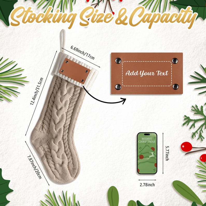 2026 Personalized Christmas Stockings, First Christmas Gift, Custom ...