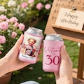 Personalized Can Cooler with Photo, Vintage Can Cooler, 30th Birthday Party Decor, Vintage 1996, Dirty 30 Birthday Gift, All Customizable