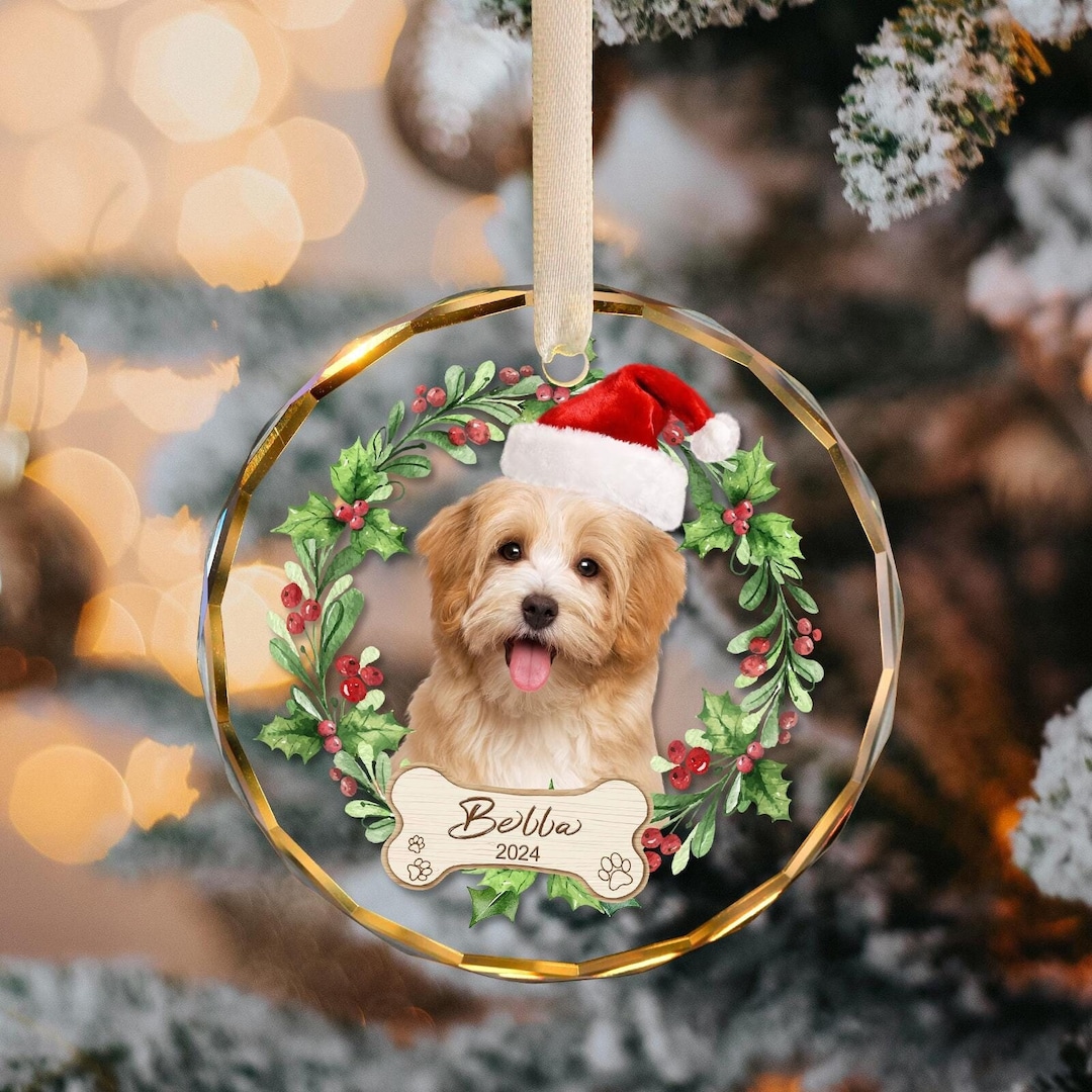 Personalized Dog Memorial Gift, Pet Ornament With Photo, Custom Photo ...