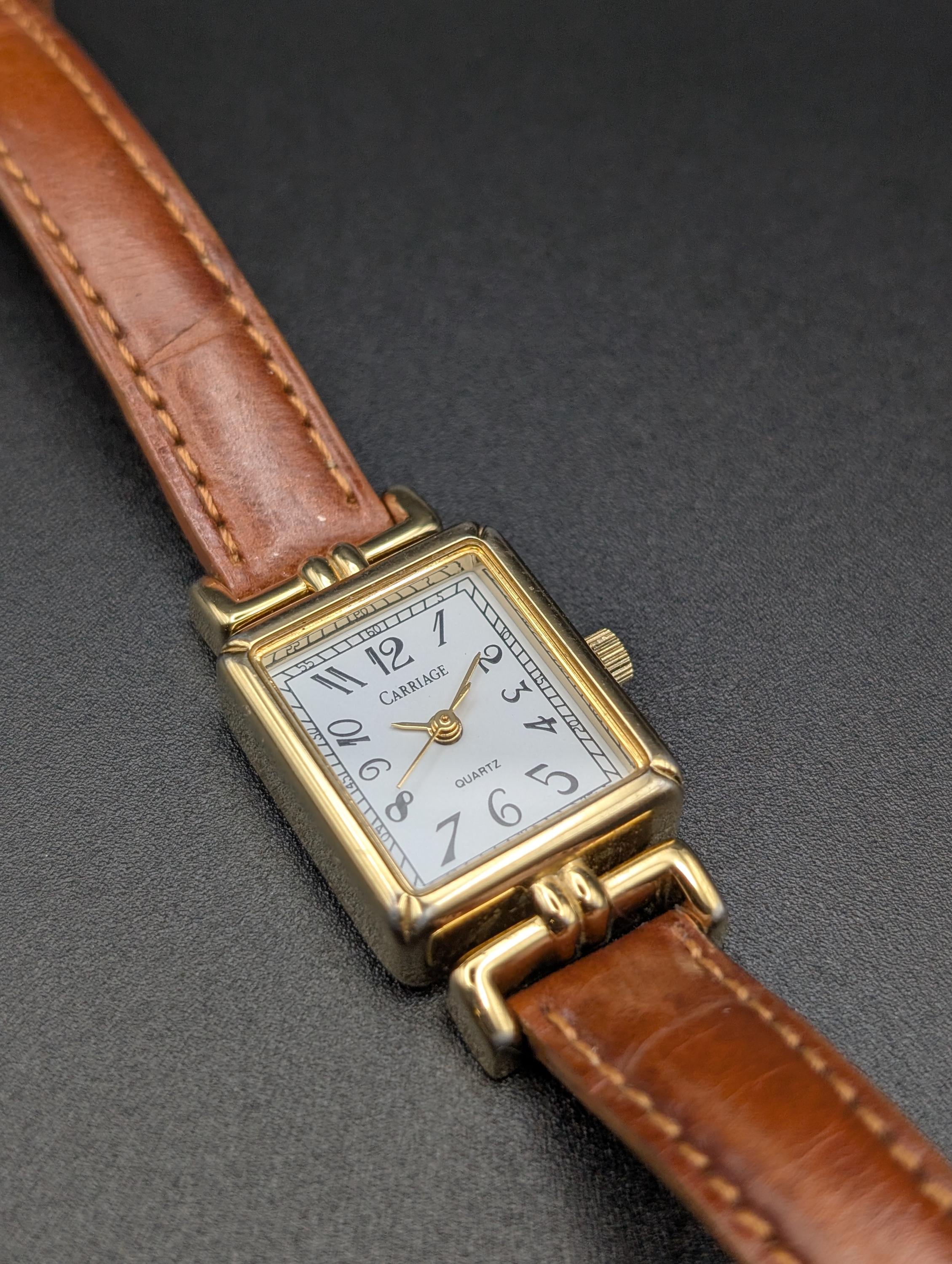 Carriage Quartz Vintage Watch - Etsy