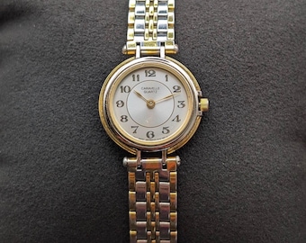 Vintage Caravelle by Bulova Watch, Two-Tone Jubilee Bracelet, Classic Dress Watch, Made in 1997