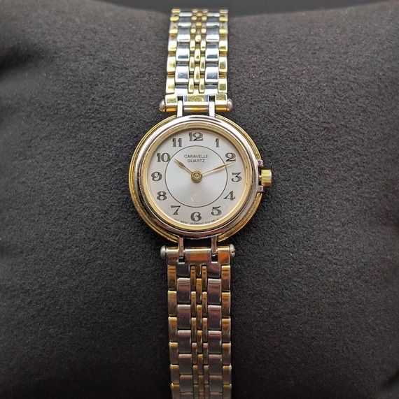 Vintage Caravelle by Bulova Watch, Two-tone Jubilee Bracelet  display picture 3