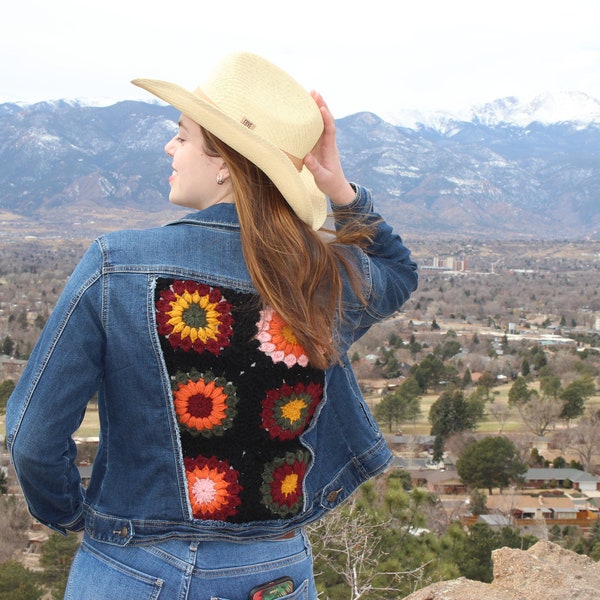 Crochet Jean Jacket