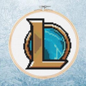 Cross Stitch Pattern - League of Legends Logo