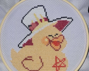 Cross Stitch Pattern - Hazbin Hotel Lucifer Duck