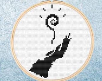 Cross Stitch Pattern - Dungeons and Dragons Wizard