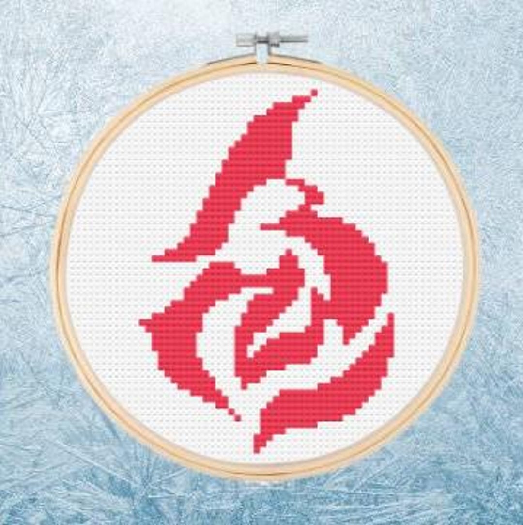 Cross Stitch Pattern - Honkai: Star Rail Fire - Etsy