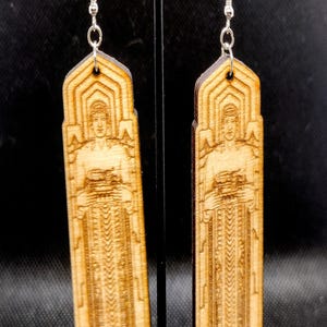 Cleveland Guardians Wooden Earrings