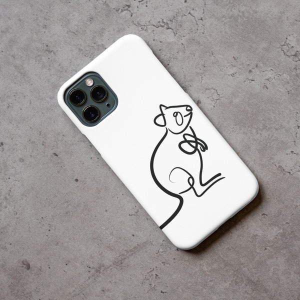 Quokka Line Art Phone Case Australian Animal Case, Cute Quokka, Animal Phone Case, IphonePhone Case, Iphone 15, Android, Samsung S22