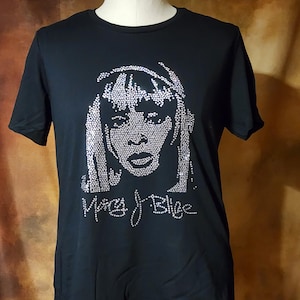 Mary J. Blige Rhinestone T-Shirt – Queen of Hip-Hop Soul