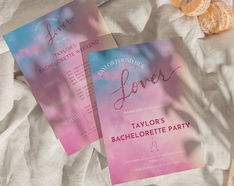 She Found Her Lover|Bachelorette Party Itinerary| Lover Theme Bachelorette | Itinerary Template |Lover Theme | Bachelorette | Bachelorette
