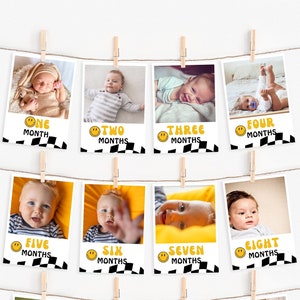 One Happy Dude Photo Banner | One Happy Dude Birthday Banner | 1st Birthday Boy | One Happy Boy | 1st Birthday Party Decor | Canva Template