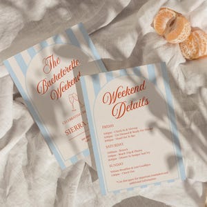 Beach Bachelorette Theme | Bachelorette Itinerary | Bachelorette Invitation | Coastal Bachelorette | Beach Bachelorette Invitation |Editable