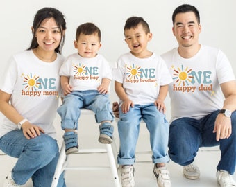 One Happy Boy Shirt | 1st Birthday Shirt Boy | First Trip Around The Sun | Matching Family Shirts | First Birthday Boy | Birthday Boy Shirt