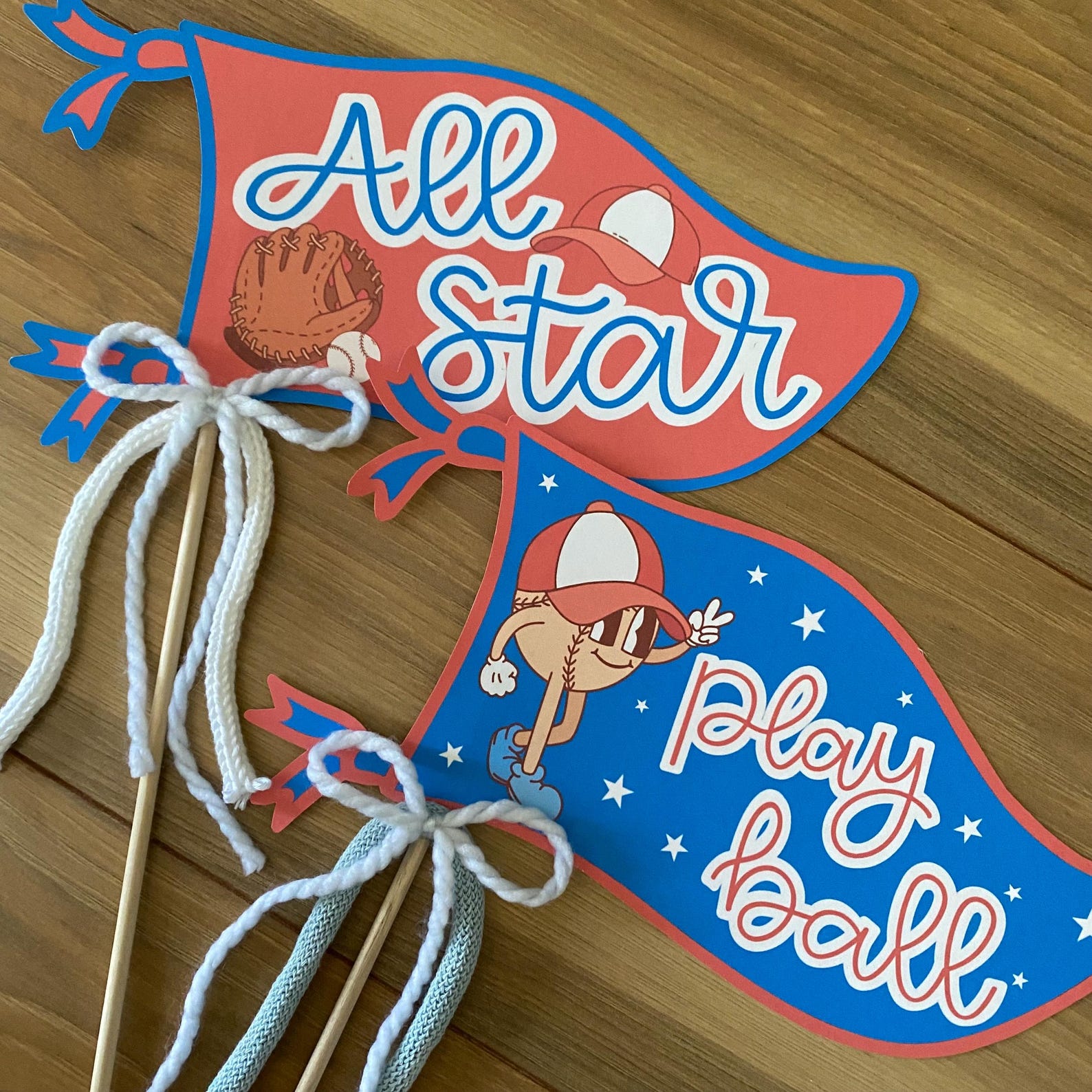 Baseball Pennant, All Star Flag, Congratulations Baseball Team Gift ...