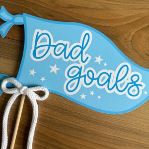 Father’s Day Pennant, Dad Goals Printable Pennant, Modern Father’s Day ...