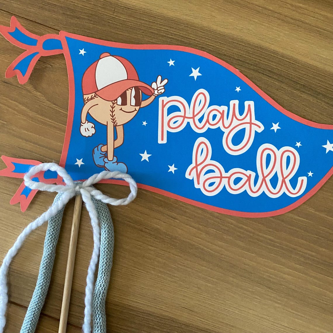 Baseball Pennant, All Star Flag, Congratulations Baseball Team Gift ...