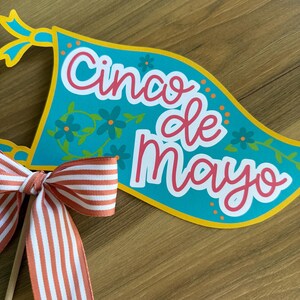 Flâmula de Cinco de Mayo, adereço fotográfico de Cinco de Mayo, decoração de festa de Cinco de Mayo, download digital de bandeira para impressão