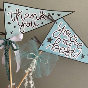 Thank You Flag, You're the Best Sign, Thank You Pennant, Fun Thank You ...