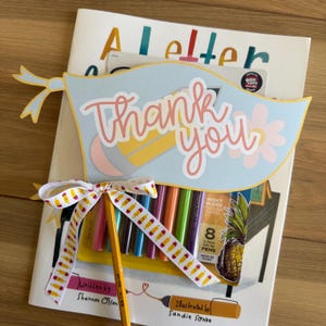Thank You Teacher Pennant, Teacher Appreciation Gift Flag, Last Day of School Printable, End of School Photo Prop, Teacher Thank You Sign