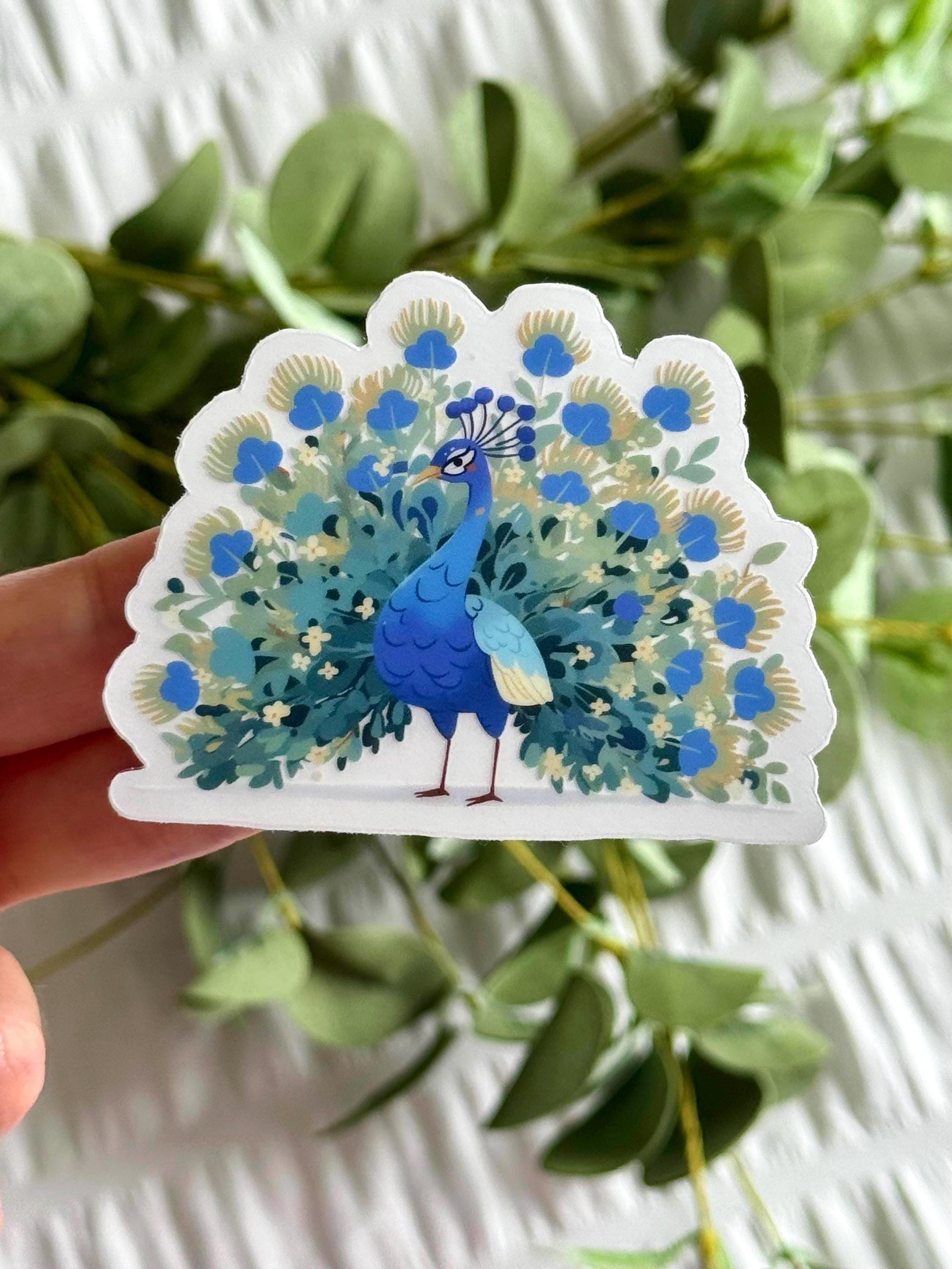 Peacock Clear Transparent Vinyl Sticker 3 X 3 In. - Etsy