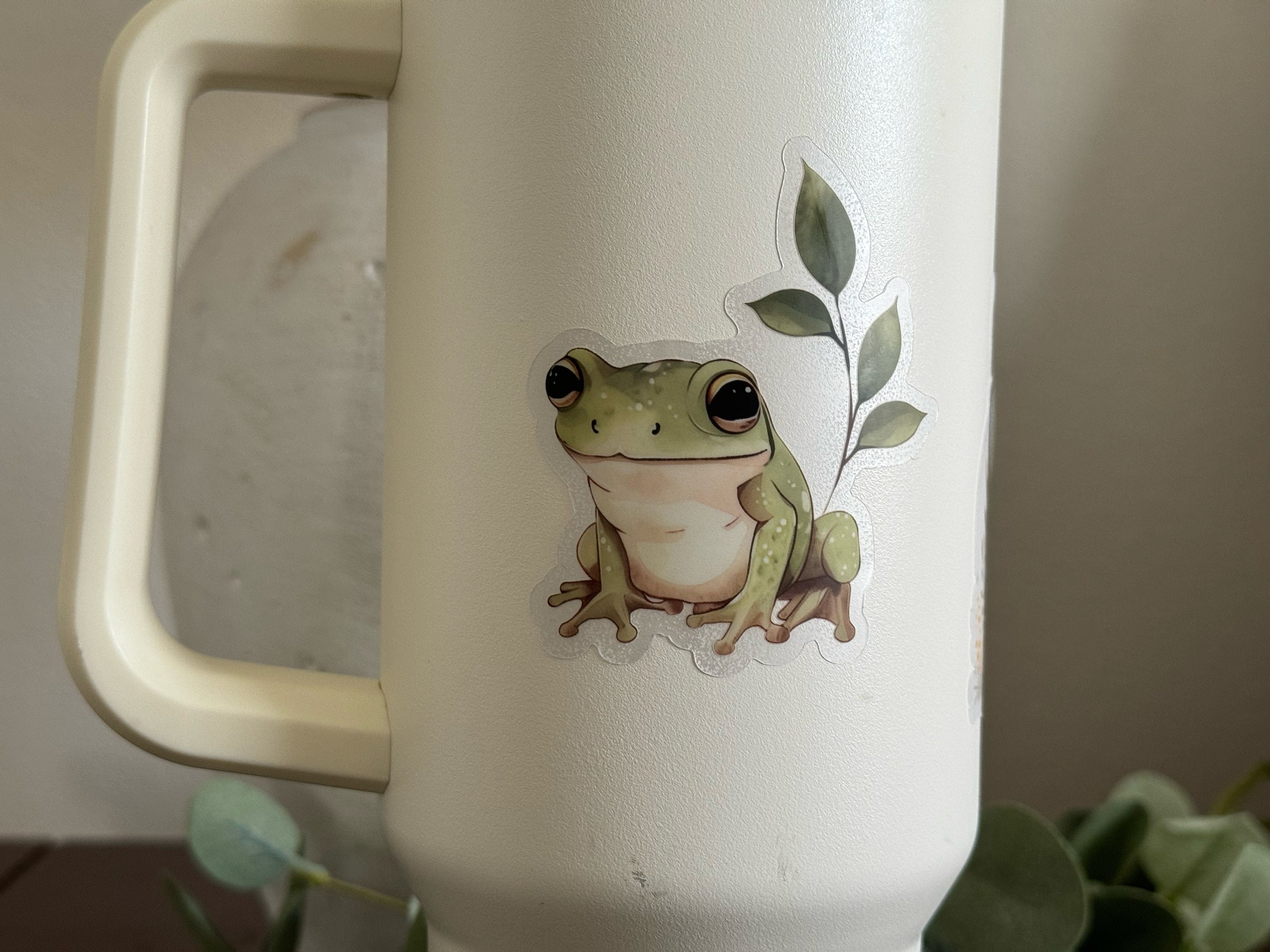 Frog Clear Vinyl Sticker 3 X 3 Inch - Etsy