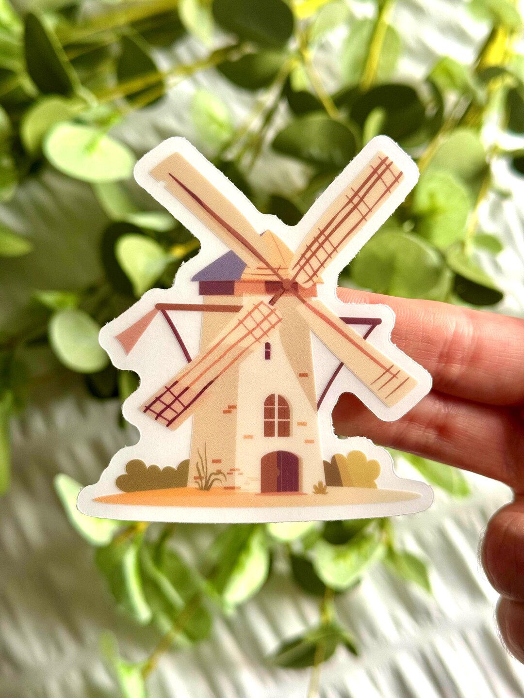 Windmill Clear Waterproof Sticker 2.8 X 3 In. - Etsy