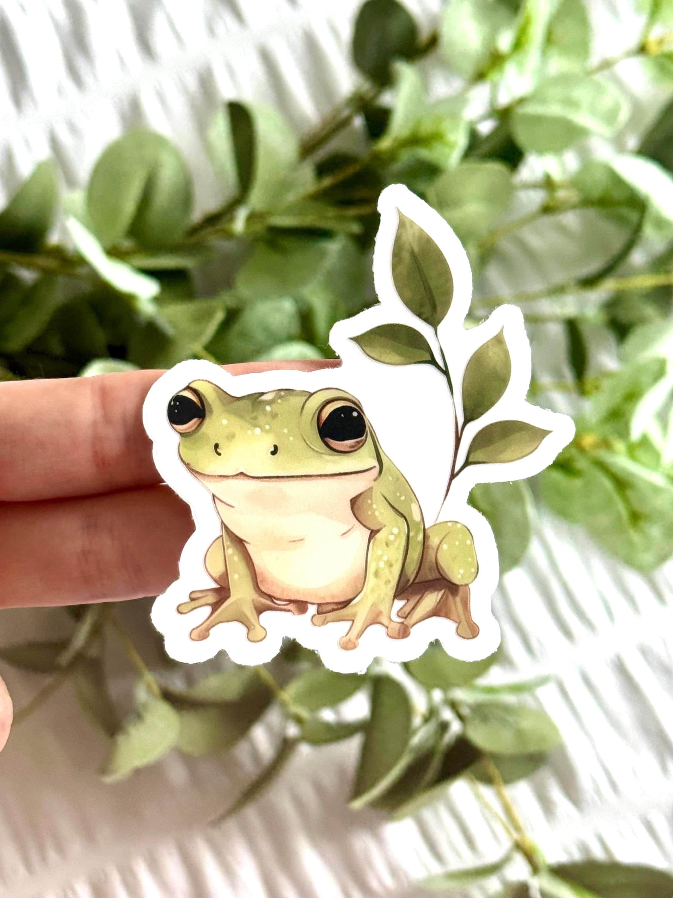 Frog Clear Vinyl Waterproof Laptop Decal Sticker 3 X 3 In. - Etsy