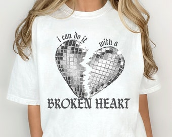 I Can Do It With A Broken Heart Shirt, Comfort Colors® Swiftie Shirt, Rep Shirt, Swiftie Gift, TTPD Sweatshirt, Rep TV, Tortured Poet