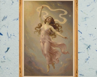 Sieben Schwestern, Plejaden, Kreuzstichvorlage, PDF-Muster, digitaler Download