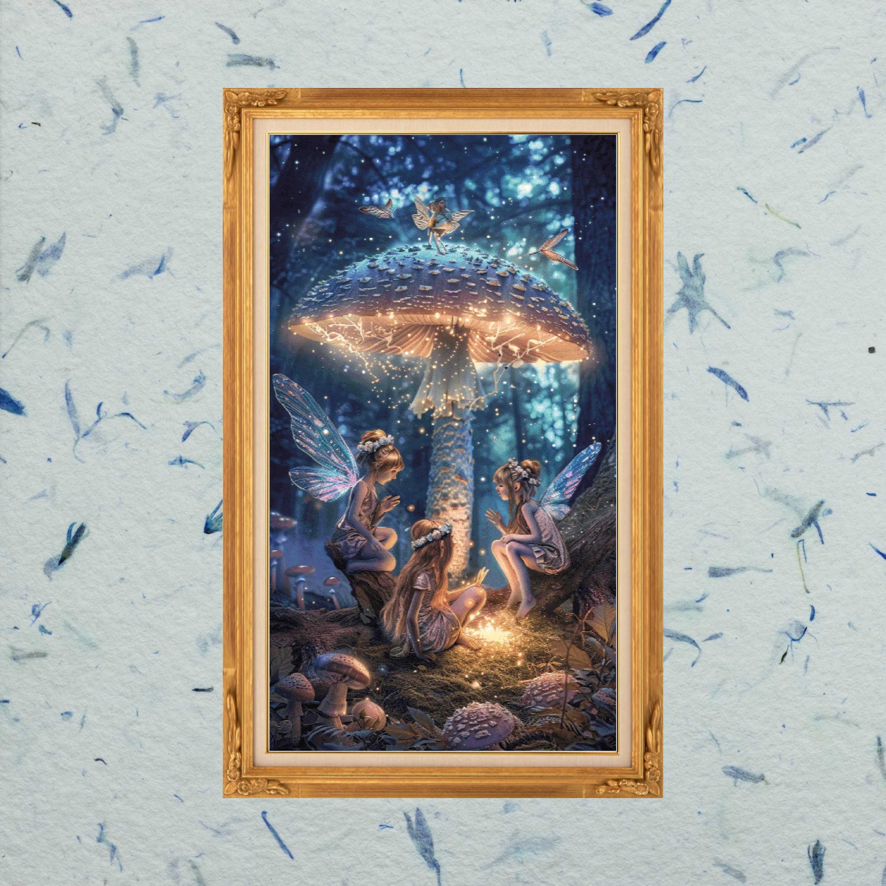 Enchanted Forest Fairies Cross Stitch Chart: Full Coverage (digital ...