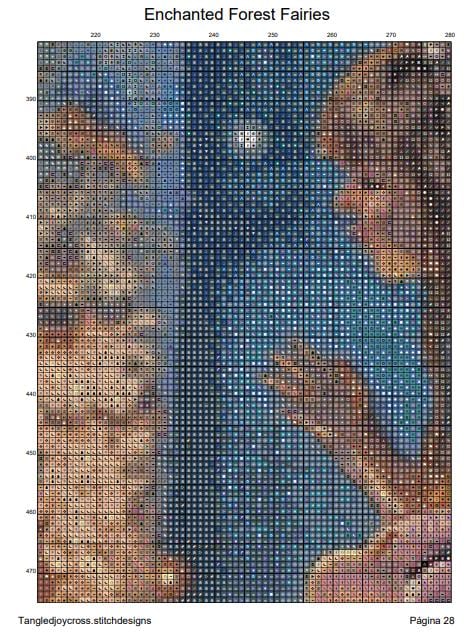 Enchanted Forest Fairies Cross Stitch Chart: Full Coverage (digital ...