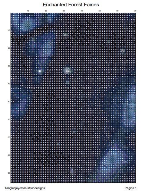 Enchanted Forest Fairies Cross Stitch Chart: Full Coverage (digital ...