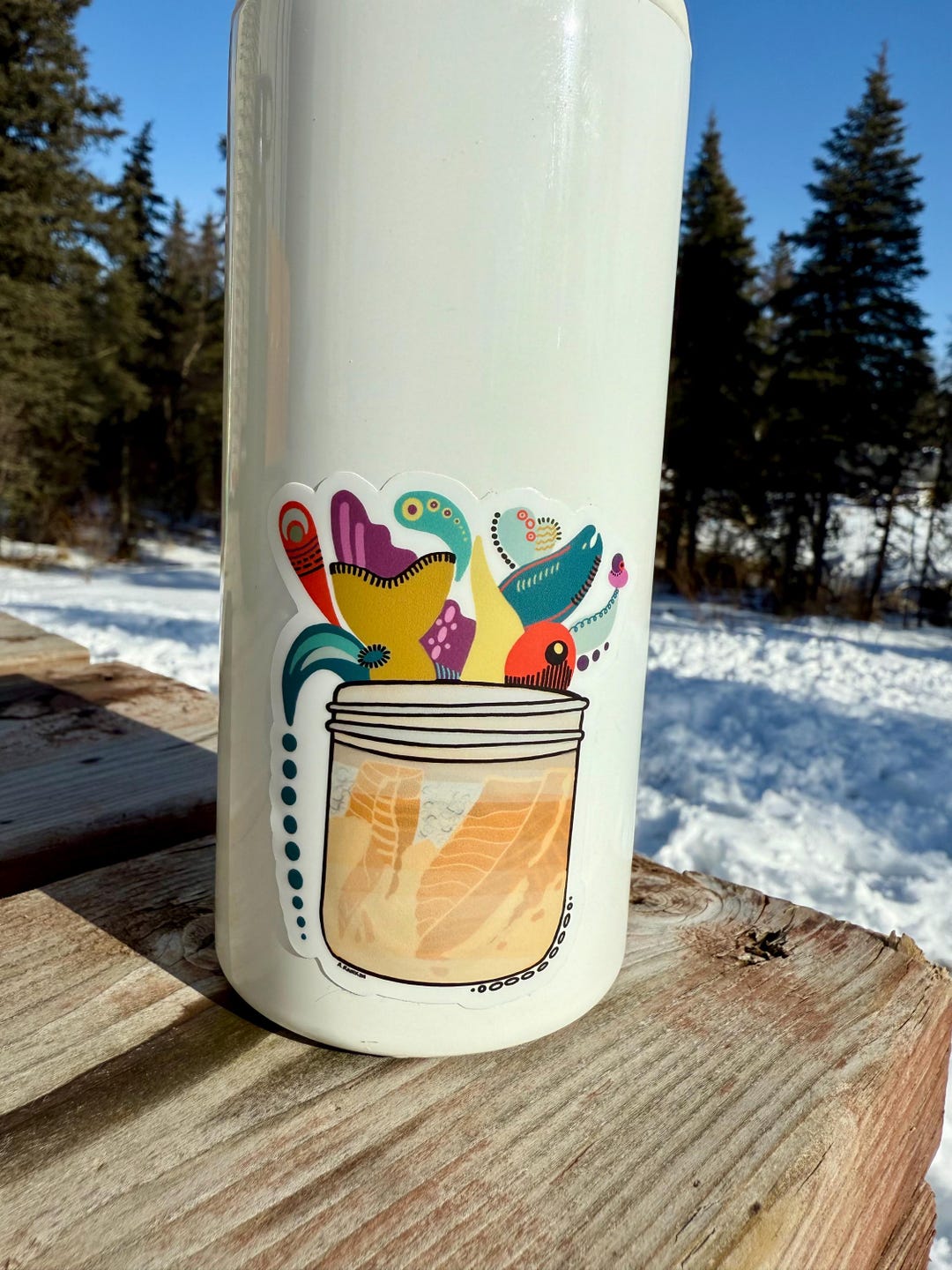 Fish Pot Sticker Canned Fish Sticker - Etsy