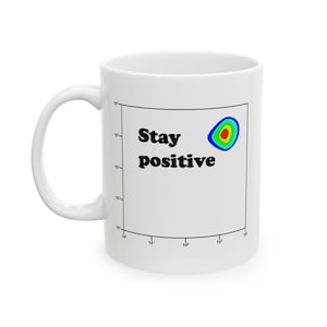 Flow Cytometry Keramiktasse, Stay Positive Geschenk für Wissenschaftsliebhaber, Lustiges Labortechniker Geschenk, Biotech Forscher Teetasse, Laborwissenschaftler