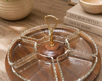 Vintage Ozark Treasures Lazy Susan Serving Set