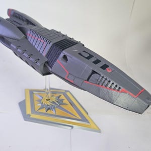 14インチ バトルスター・ギャラクティカ アダマント級フリゲート 3Dプリントモデル | ディスプレイ用