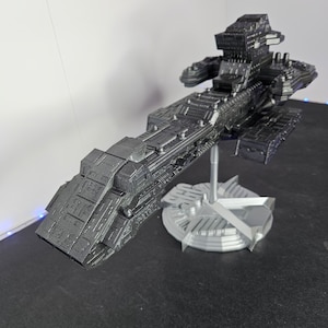 Stargate x303 USS Prometheus Large 19&quot; 3D Model with Stand
