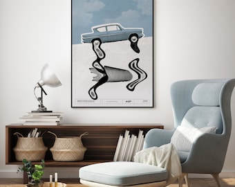 Ford Anglia Poster | HP Inspired Wall Art Print | Digital Download Wizard Decor