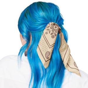 Bandana à imprimé floral : foulard bohème pour cheveux, foulard pour le cou